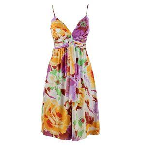 FLOWERED MULTI COLOR DRESS